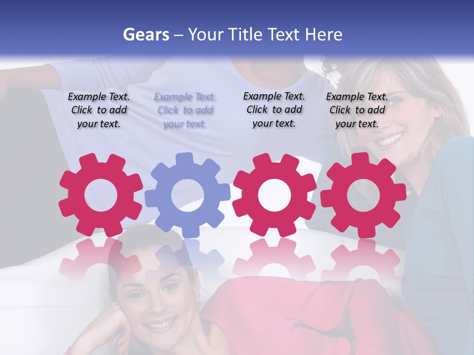 Multiracial Roommates Mixed PowerPoint Template