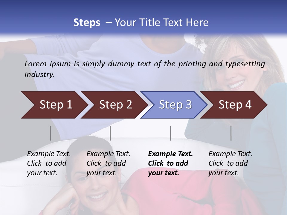 Multiracial Roommates Mixed PowerPoint Template