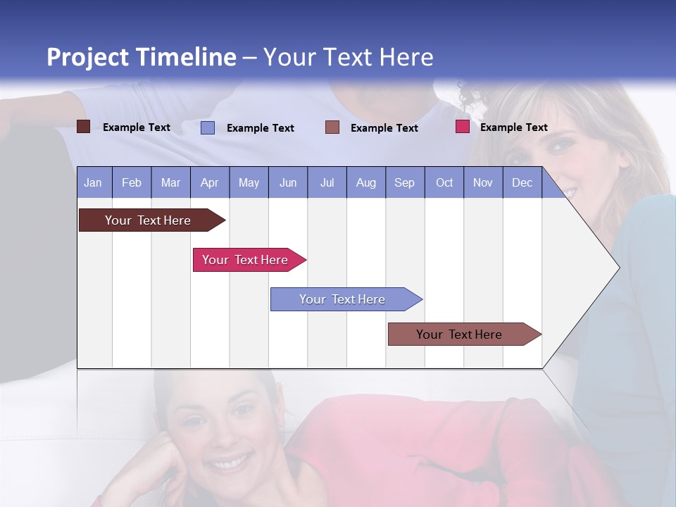 Multiracial Roommates Mixed PowerPoint Template