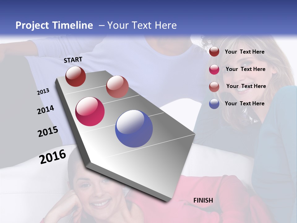 Multiracial Roommates Mixed PowerPoint Template