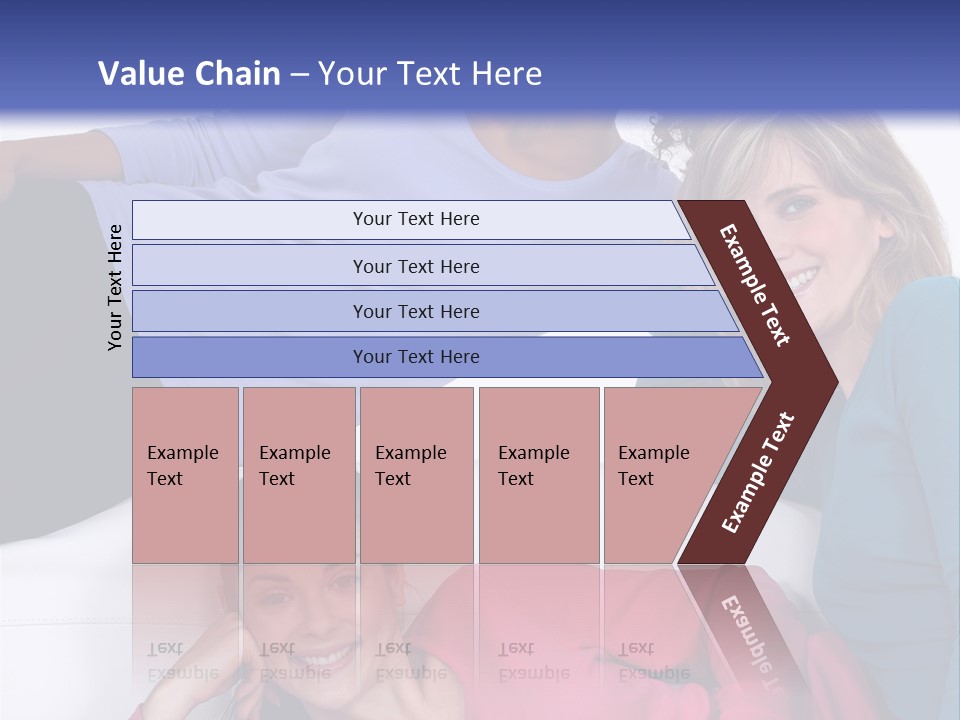 Multiracial Roommates Mixed PowerPoint Template