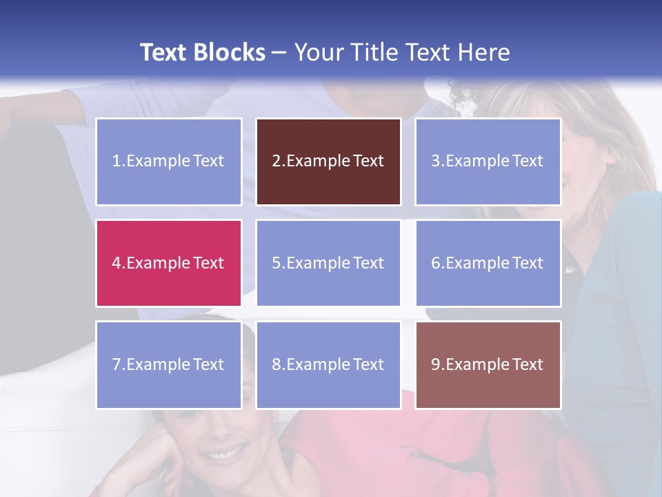 Multiracial Roommates Mixed PowerPoint Template