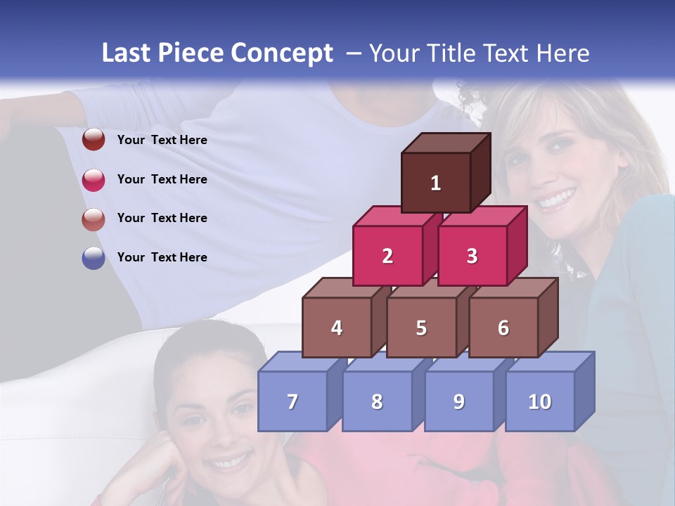 Multiracial Roommates Mixed PowerPoint Template