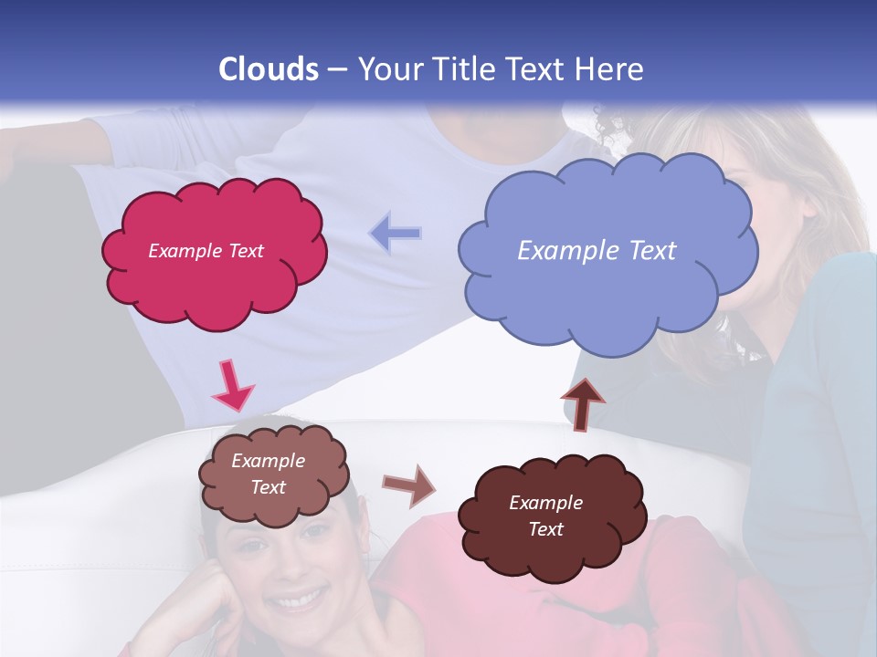 Multiracial Roommates Mixed PowerPoint Template