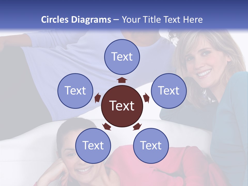 Multiracial Roommates Mixed PowerPoint Template