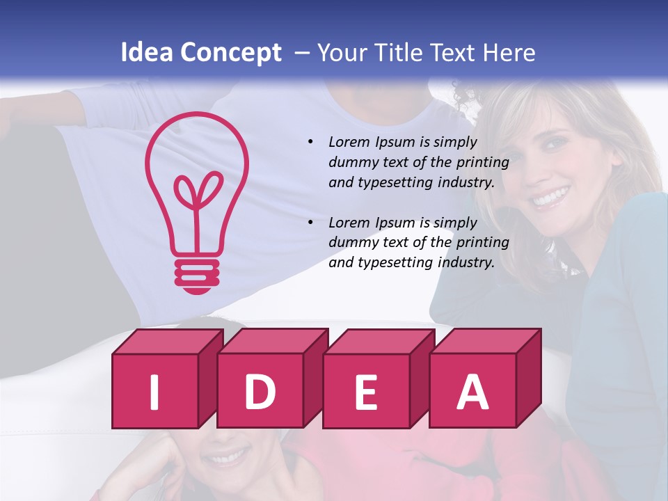 Multiracial Roommates Mixed PowerPoint Template