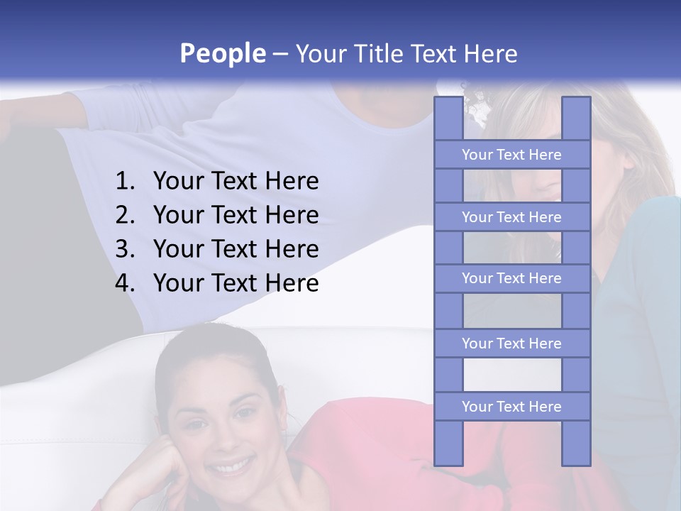Multiracial Roommates Mixed PowerPoint Template