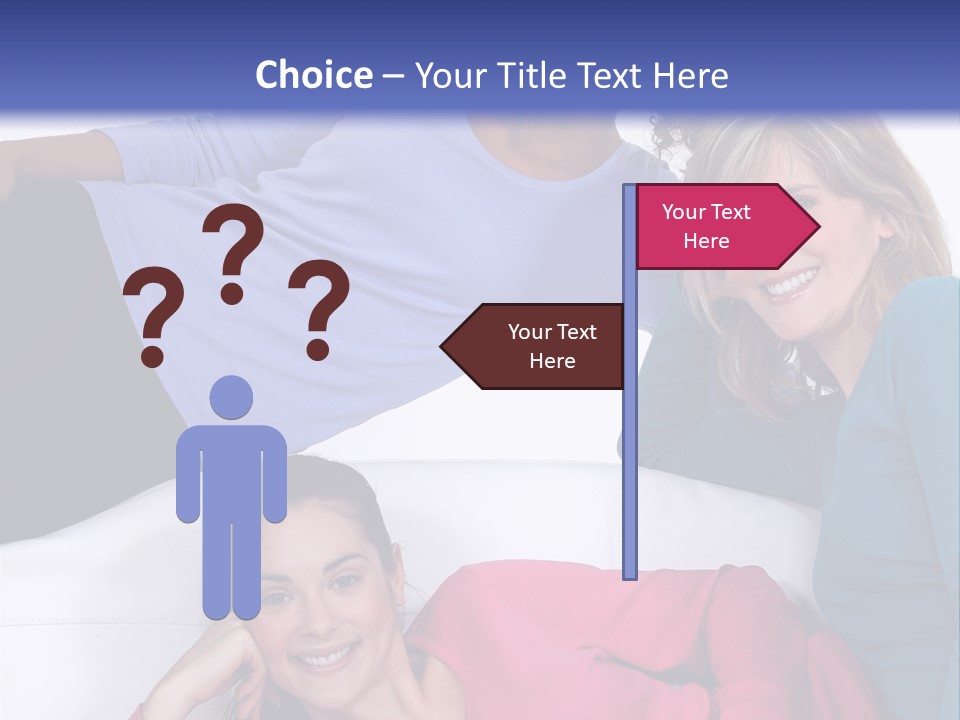 Multiracial Roommates Mixed PowerPoint Template