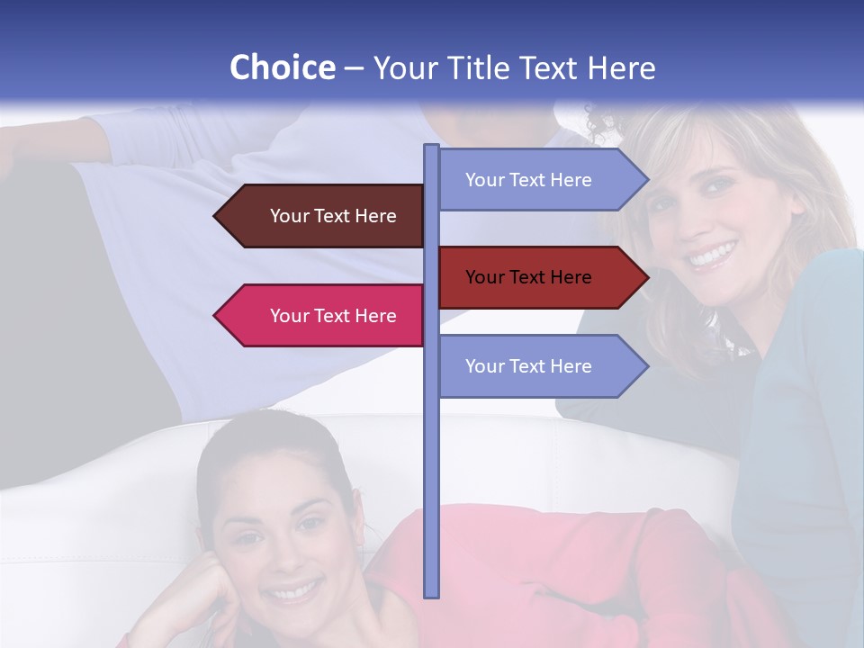 Multiracial Roommates Mixed PowerPoint Template