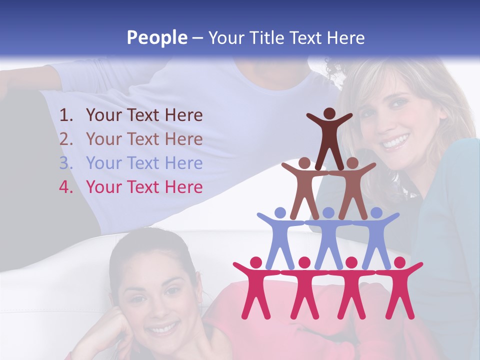 Multiracial Roommates Mixed PowerPoint Template