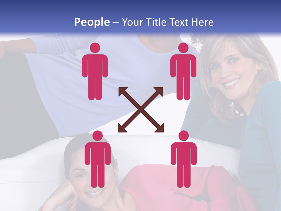 Multiracial Roommates Mixed PowerPoint Template