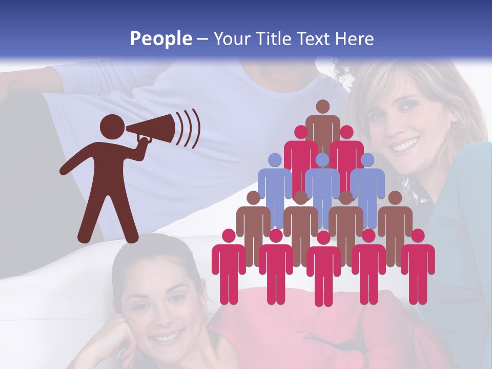 Multiracial Roommates Mixed PowerPoint Template