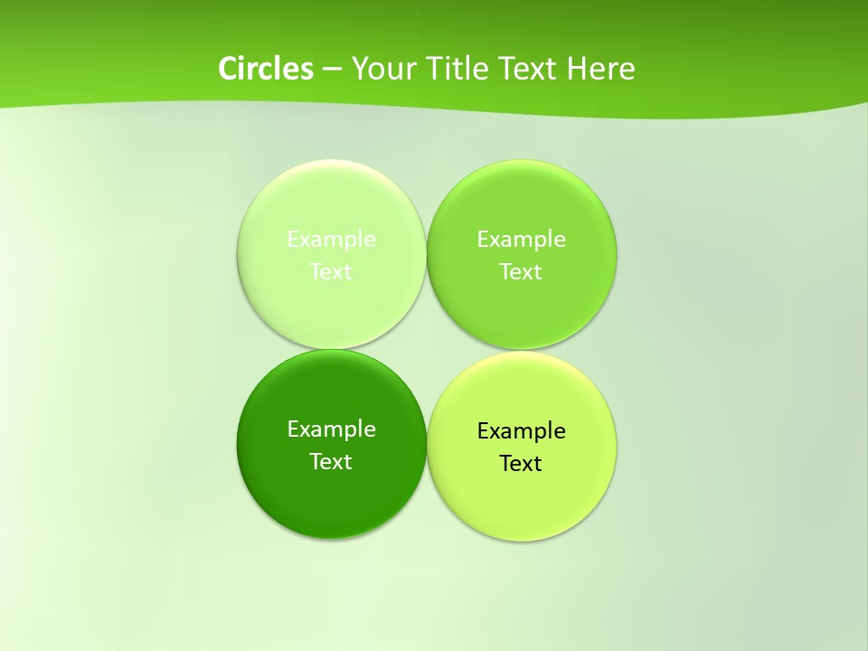 Fractal Newsletter Greenery PowerPoint Template