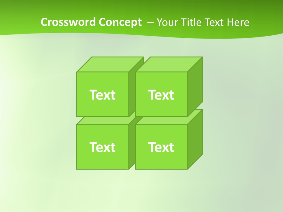 Fractal Newsletter Greenery PowerPoint Template