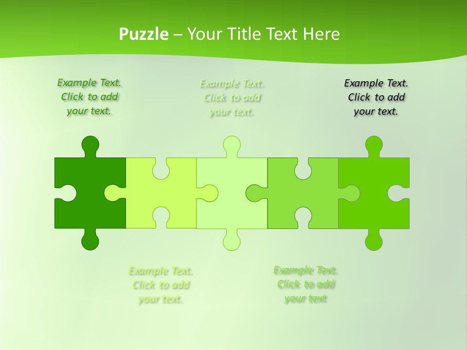 Fractal Newsletter Greenery PowerPoint Template