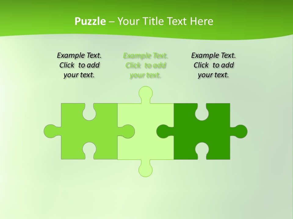 Fractal Newsletter Greenery PowerPoint Template