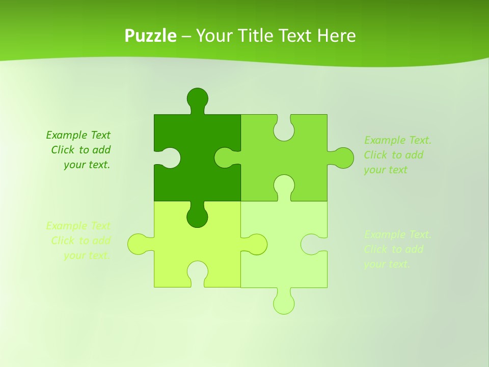 Fractal Newsletter Greenery PowerPoint Template