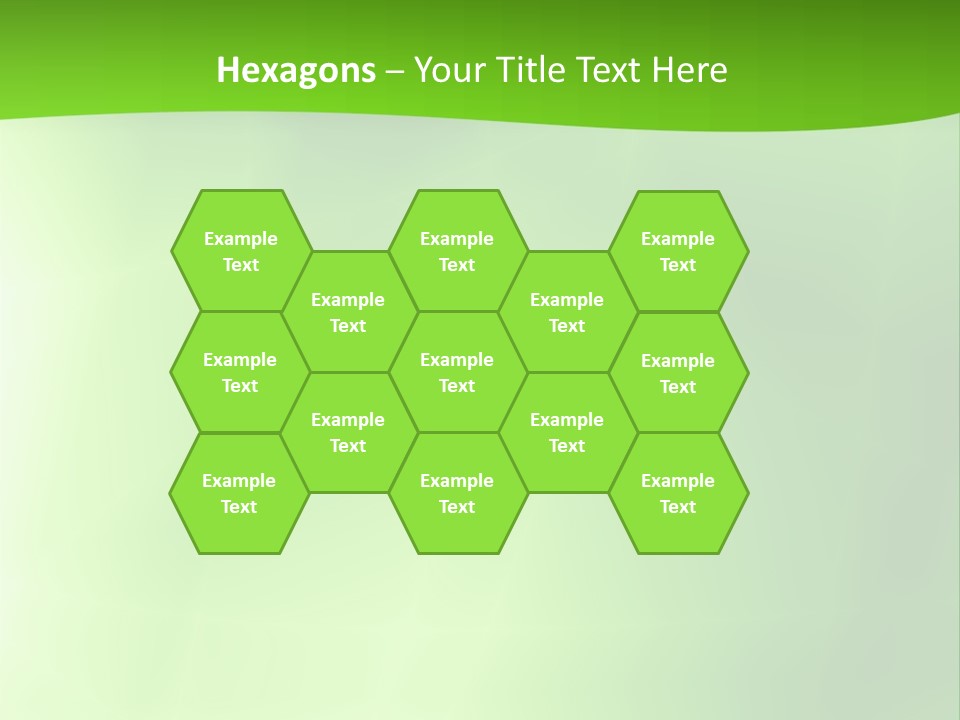 Fractal Newsletter Greenery PowerPoint Template