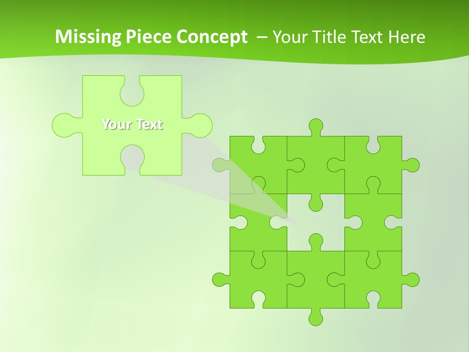 Fractal Newsletter Greenery PowerPoint Template