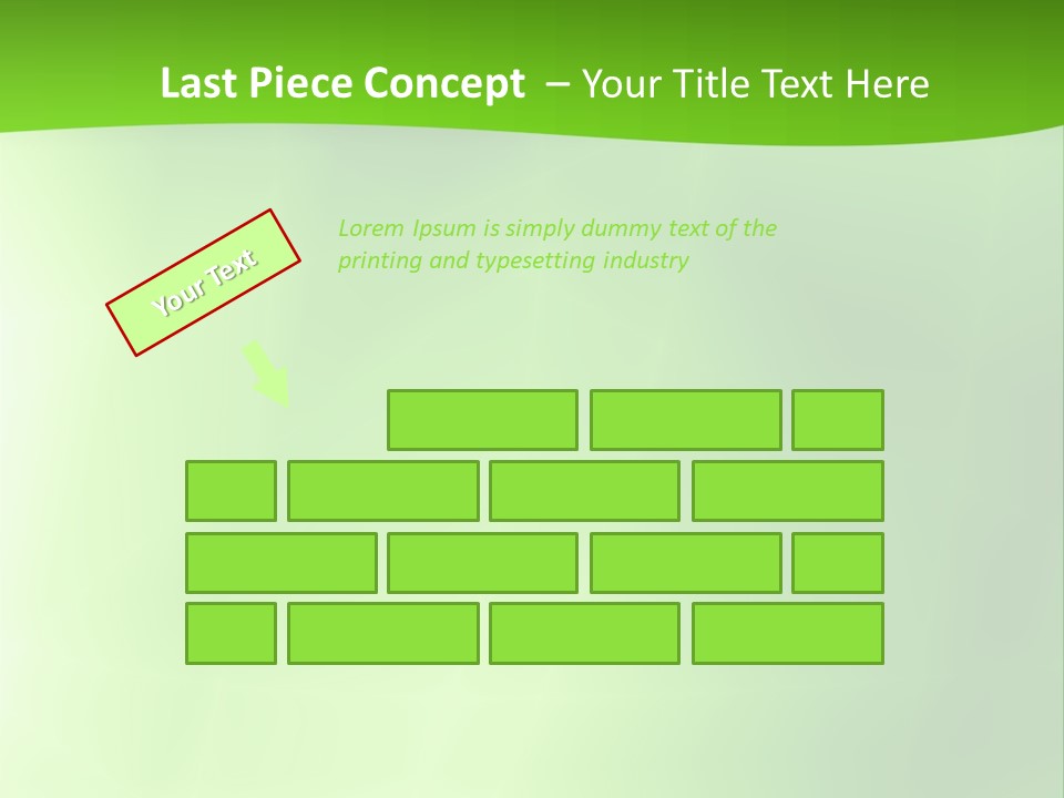 Fractal Newsletter Greenery PowerPoint Template