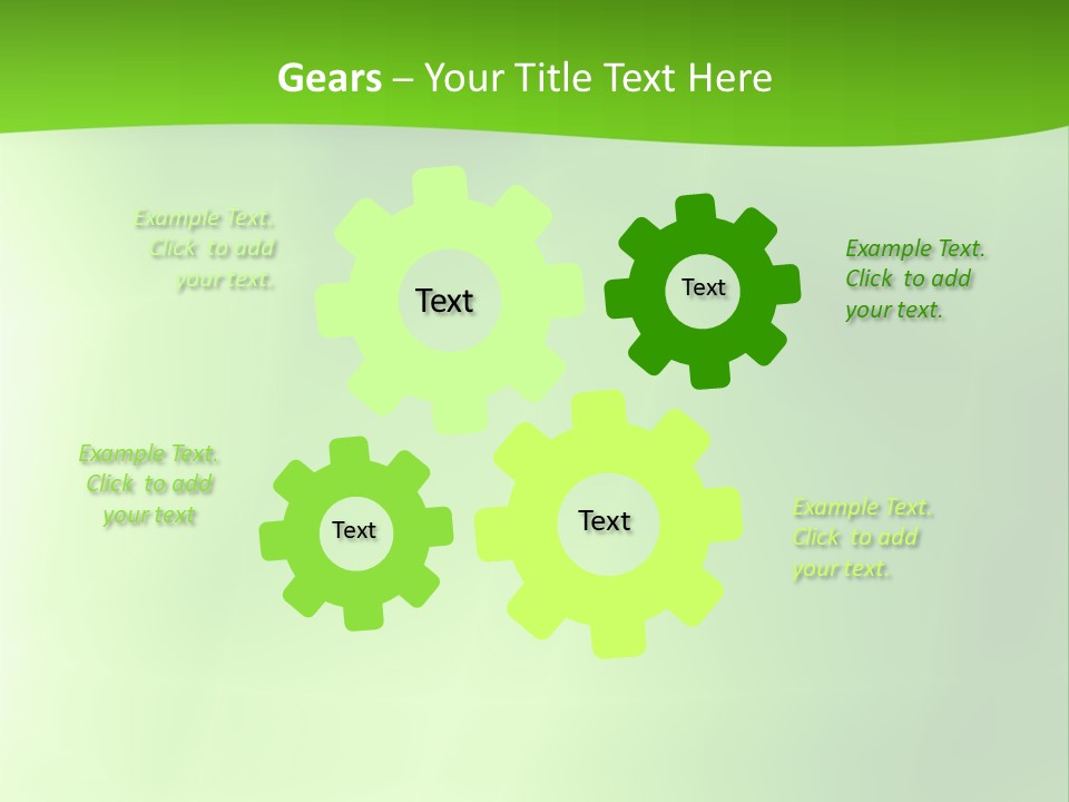 Fractal Newsletter Greenery PowerPoint Template