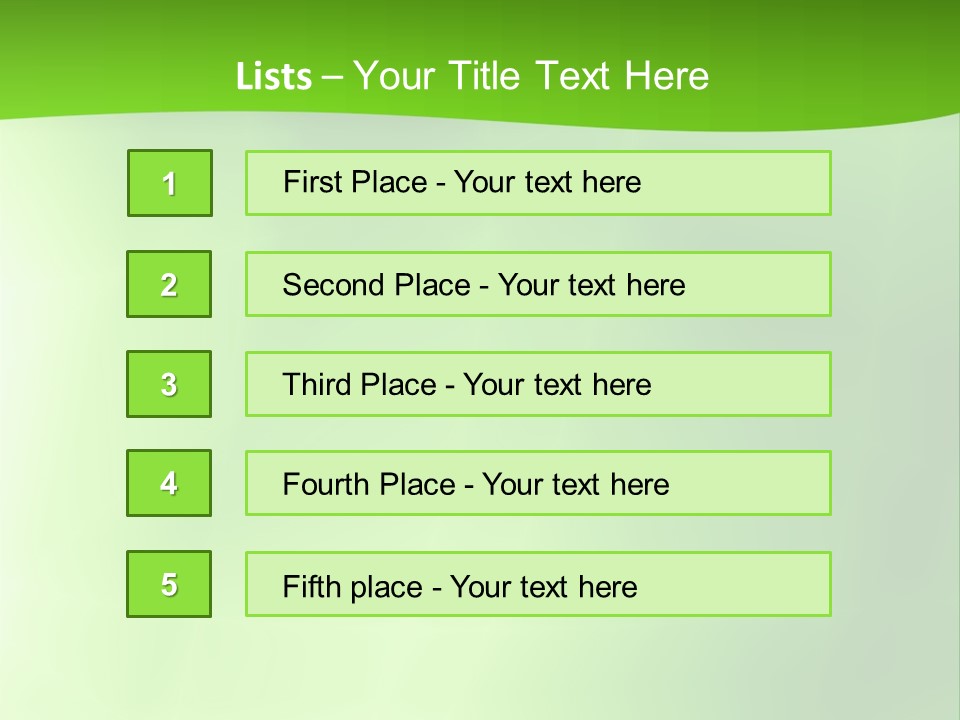 Fractal Newsletter Greenery PowerPoint Template