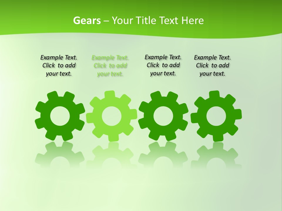 Fractal Newsletter Greenery PowerPoint Template