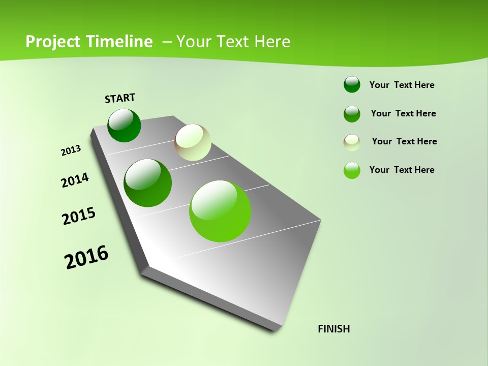 Fractal Newsletter Greenery PowerPoint Template