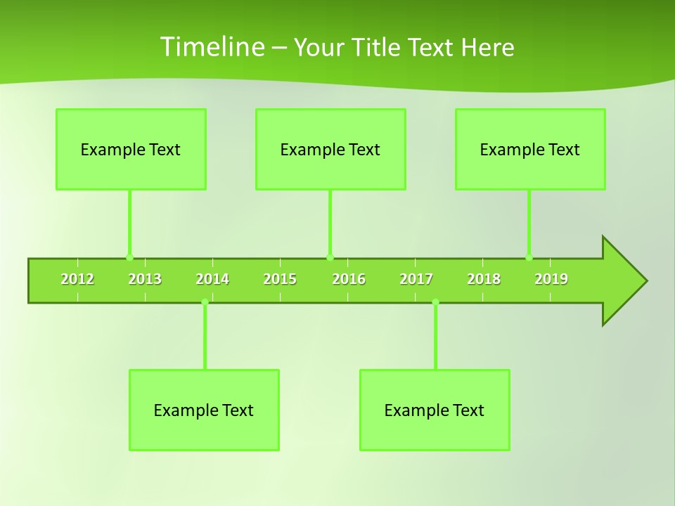 Fractal Newsletter Greenery PowerPoint Template