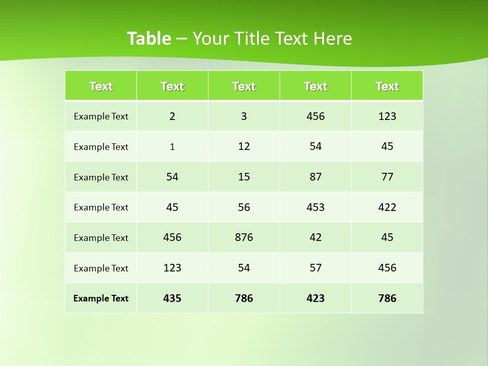 Fractal Newsletter Greenery PowerPoint Template
