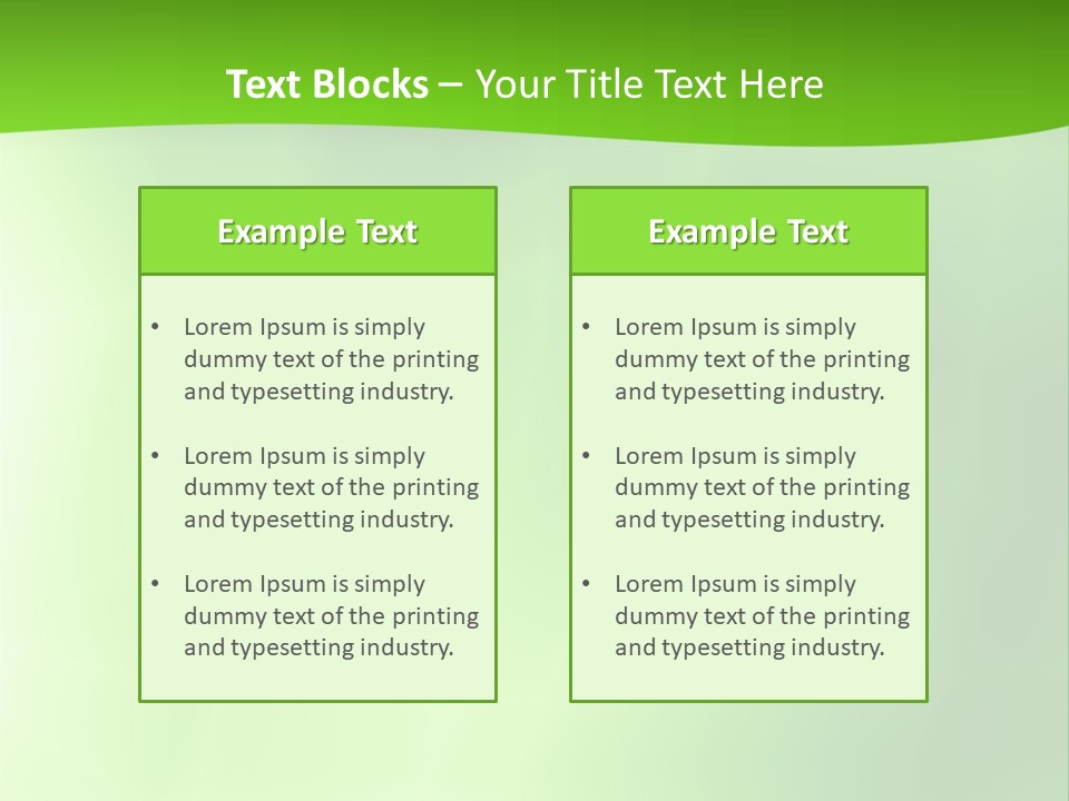 Fractal Newsletter Greenery PowerPoint Template