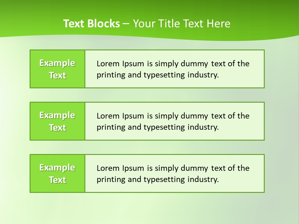 Fractal Newsletter Greenery PowerPoint Template