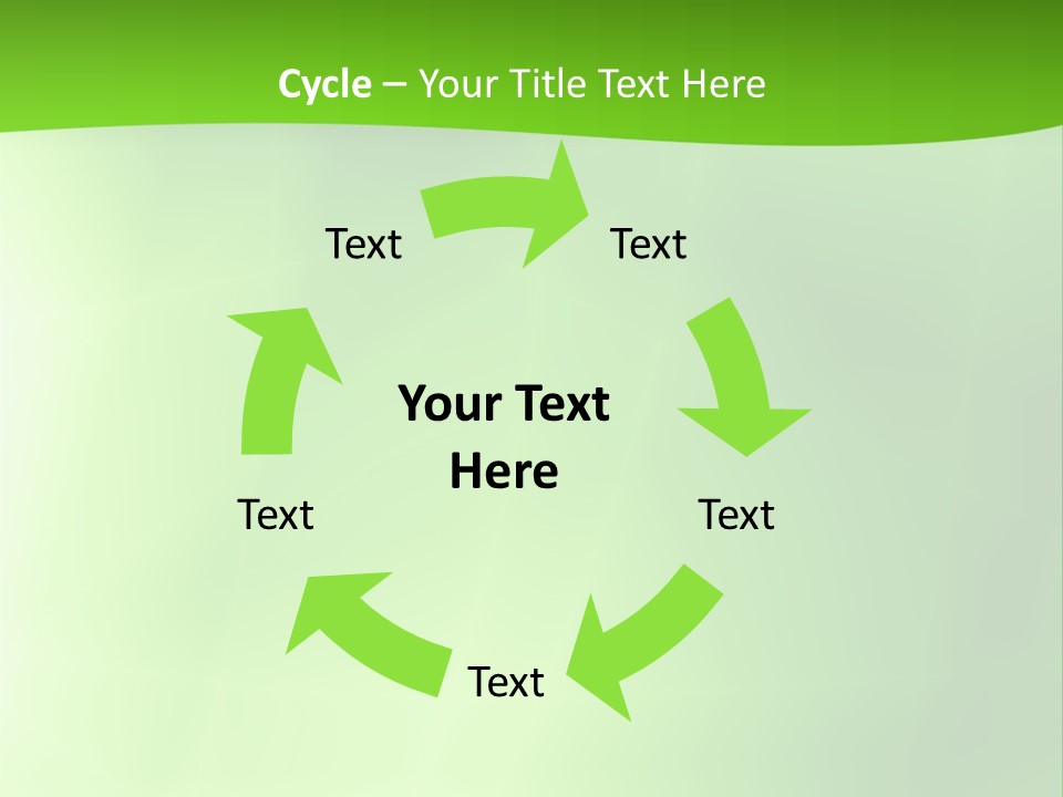 Fractal Newsletter Greenery PowerPoint Template