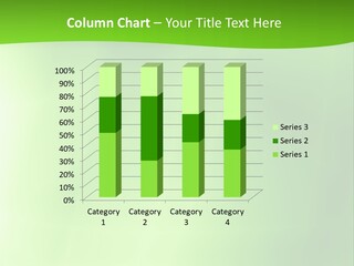 Fractal Newsletter Greenery PowerPoint Template