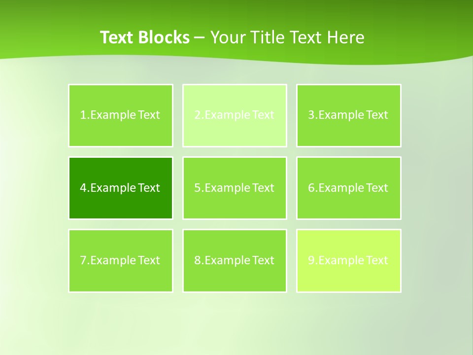 Fractal Newsletter Greenery PowerPoint Template
