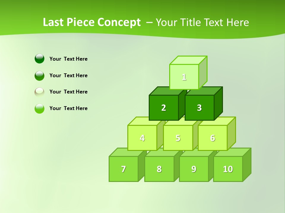 Fractal Newsletter Greenery PowerPoint Template