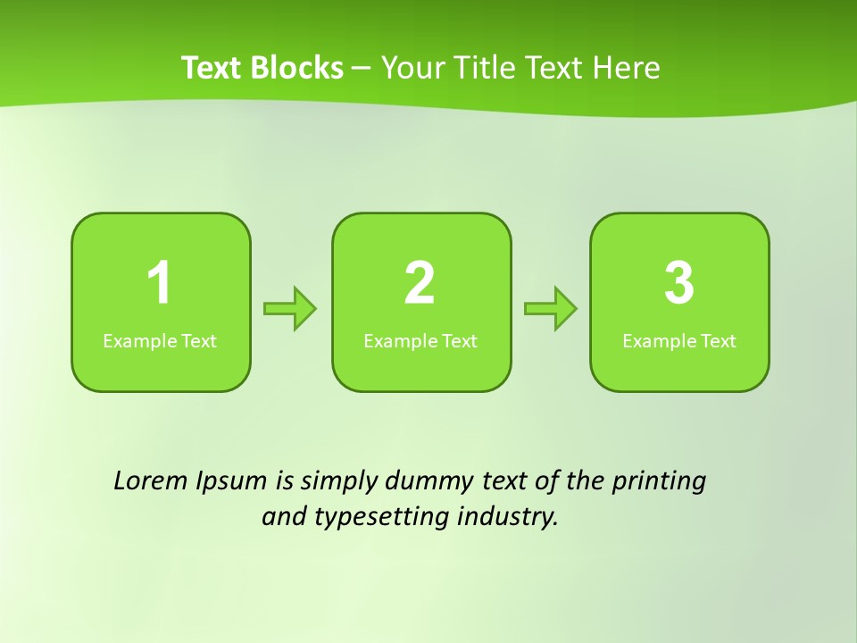 Fractal Newsletter Greenery PowerPoint Template