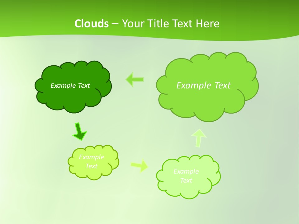 Fractal Newsletter Greenery PowerPoint Template