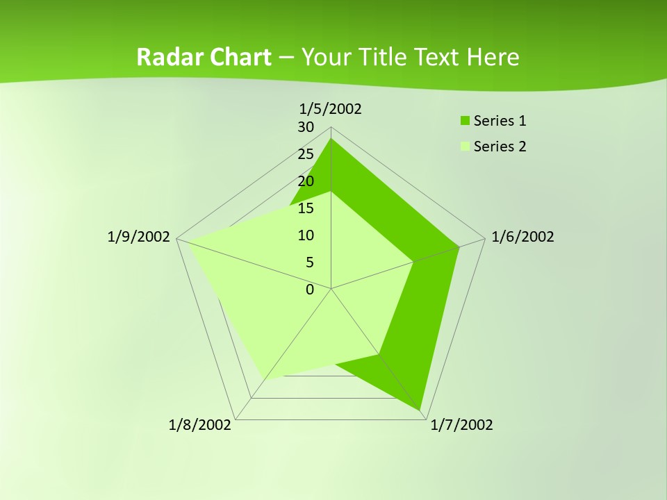 Fractal Newsletter Greenery PowerPoint Template
