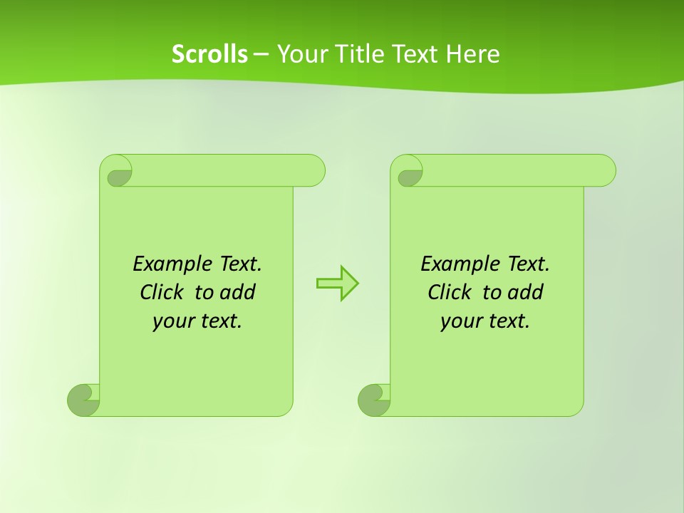Fractal Newsletter Greenery PowerPoint Template