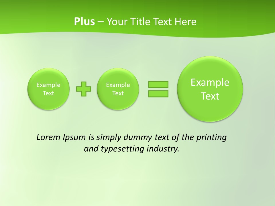 Fractal Newsletter Greenery PowerPoint Template
