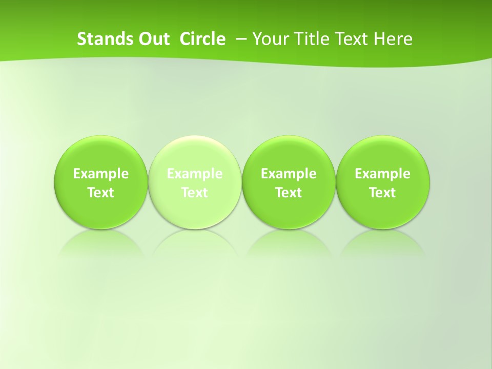 Fractal Newsletter Greenery PowerPoint Template
