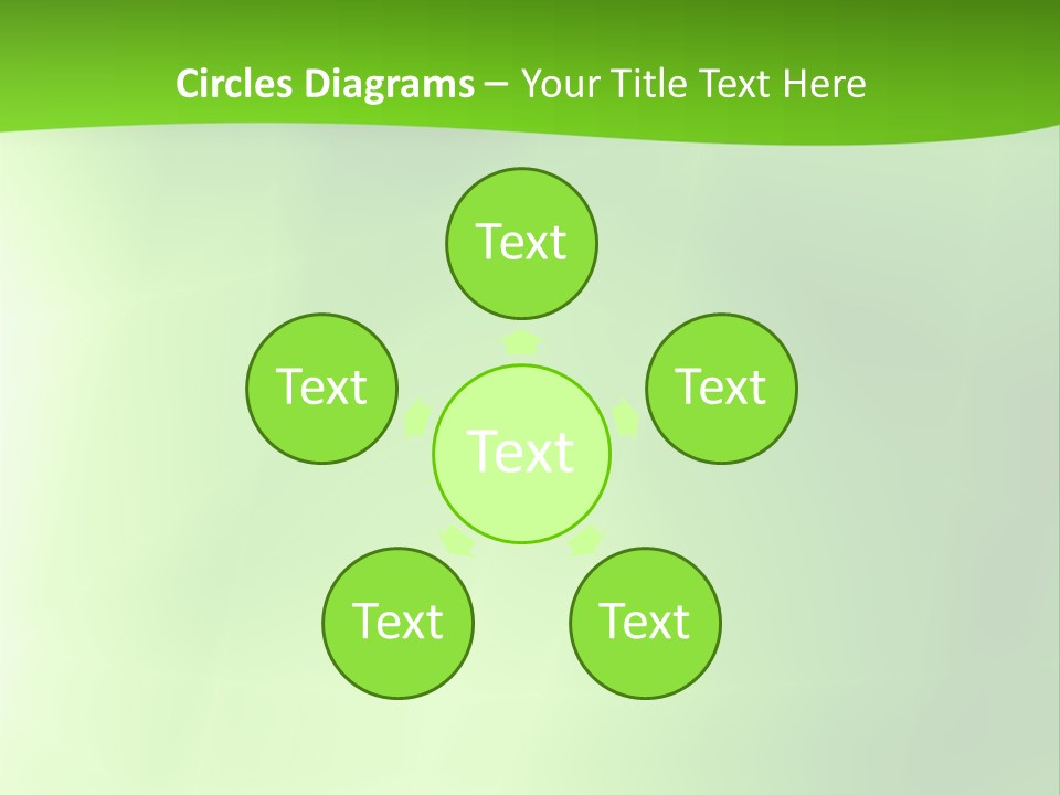 Fractal Newsletter Greenery PowerPoint Template