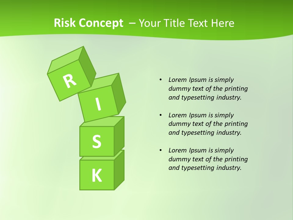 Fractal Newsletter Greenery PowerPoint Template