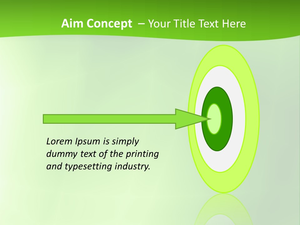 Fractal Newsletter Greenery PowerPoint Template