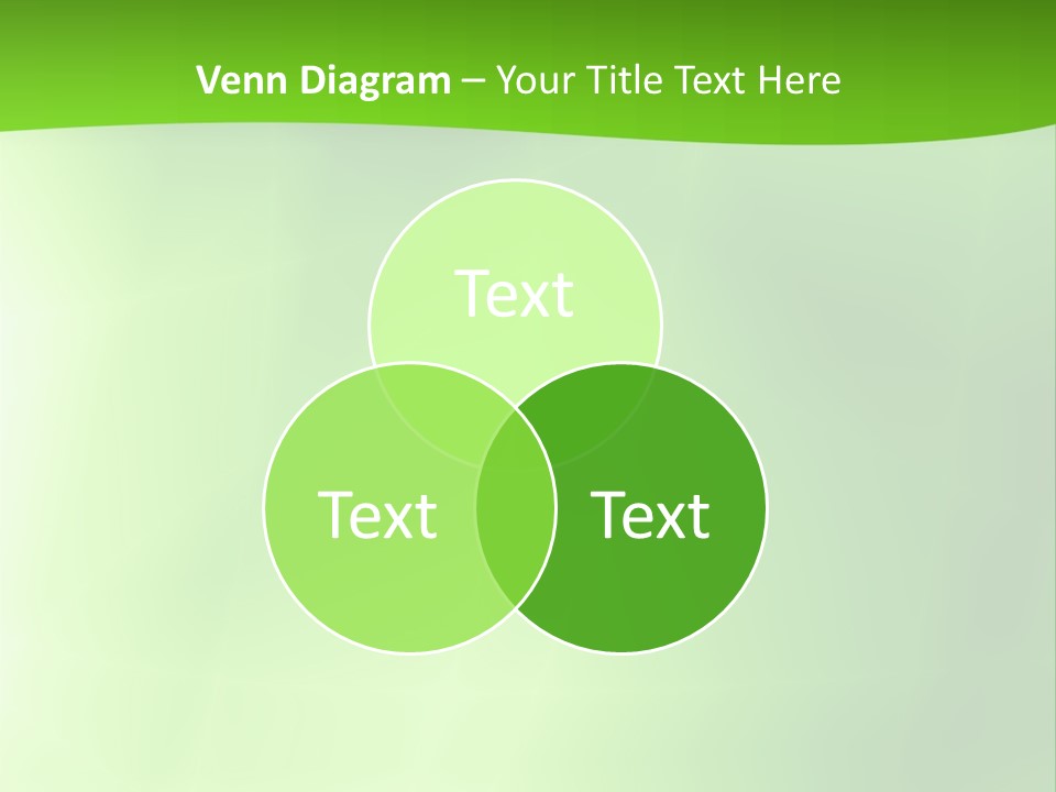 Fractal Newsletter Greenery PowerPoint Template