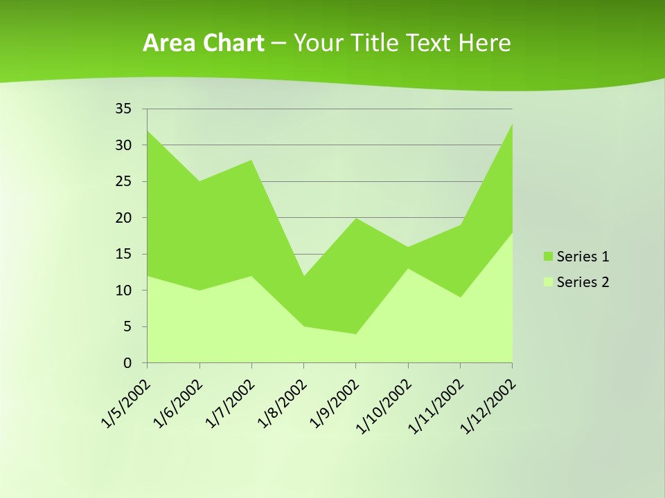 Fractal Newsletter Greenery PowerPoint Template