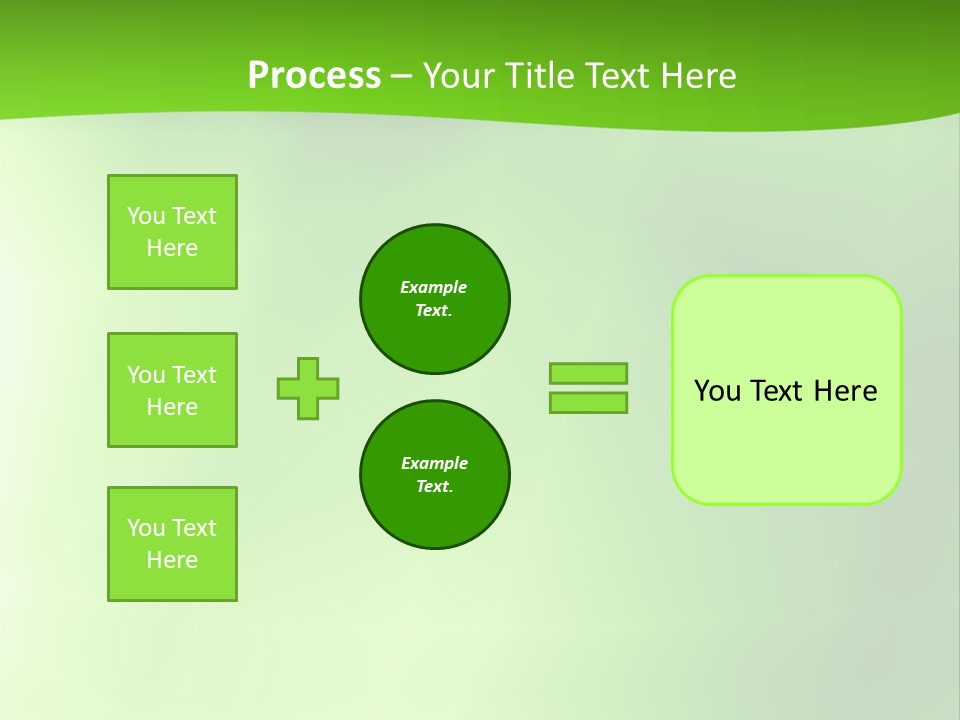 Fractal Newsletter Greenery PowerPoint Template