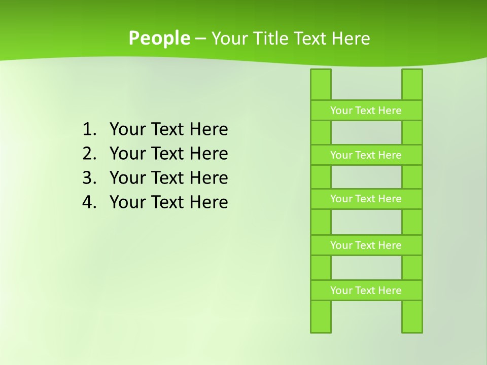 Fractal Newsletter Greenery PowerPoint Template