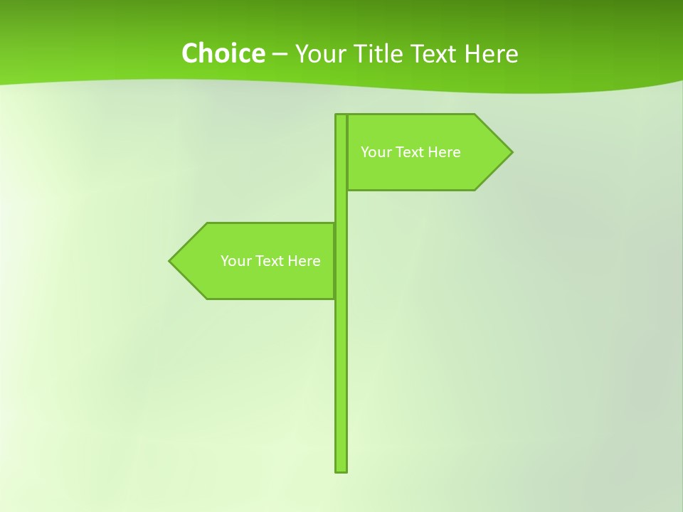 Fractal Newsletter Greenery PowerPoint Template